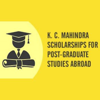 KC Mahindra Scholarships for Post-Graduate Studies