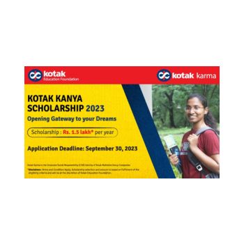 Kotak Kanya Scholarship 2023