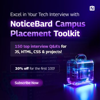 Placement Tool-kit: JS/CSS/HTML Interview Questions Prep Bundle by CSE NoticeBard